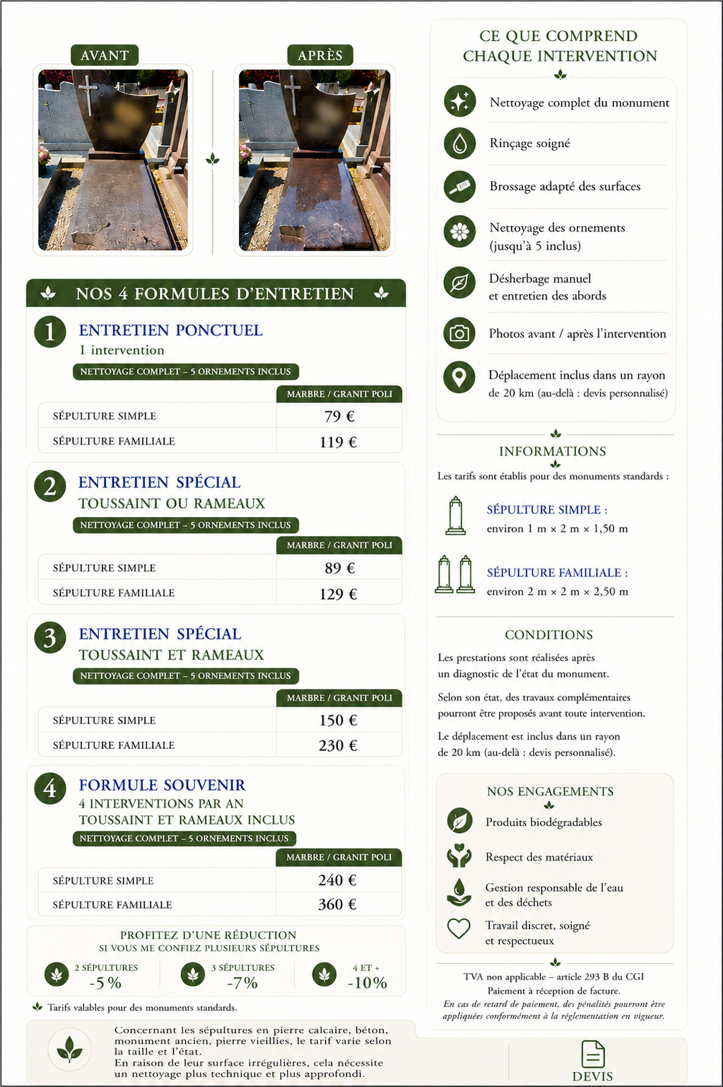 Formules & Tarifs